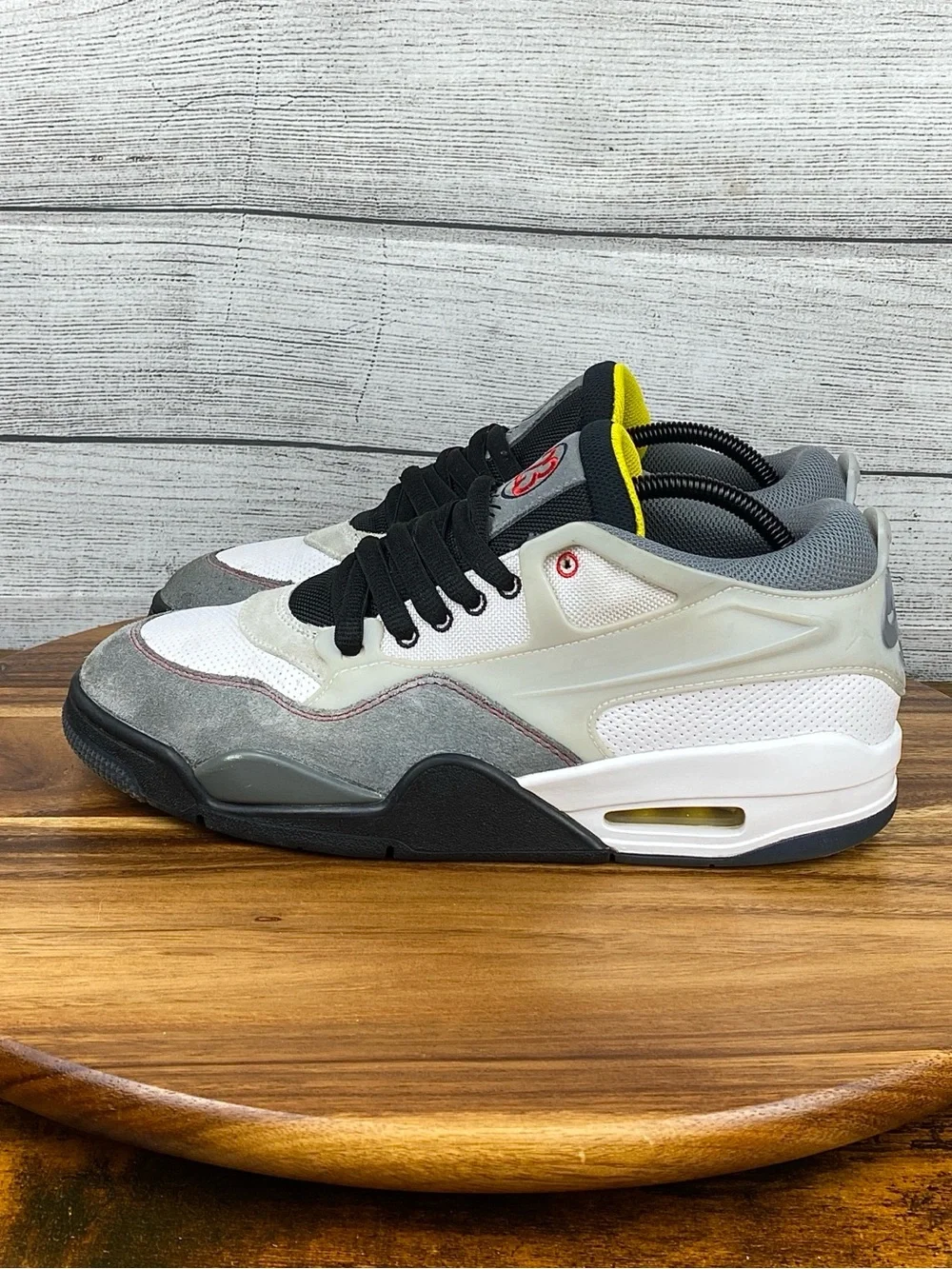 Jordan 4 RM Premium Motorsports White Black Grey Shoes IB8052-100 Men’s Size 9.5